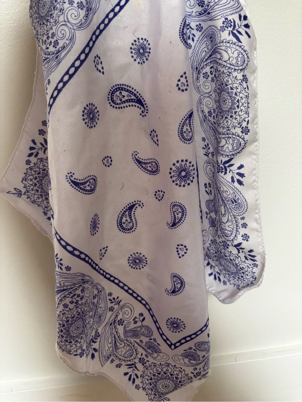 Luxury Paisley Print Women's Satin Square Scarf